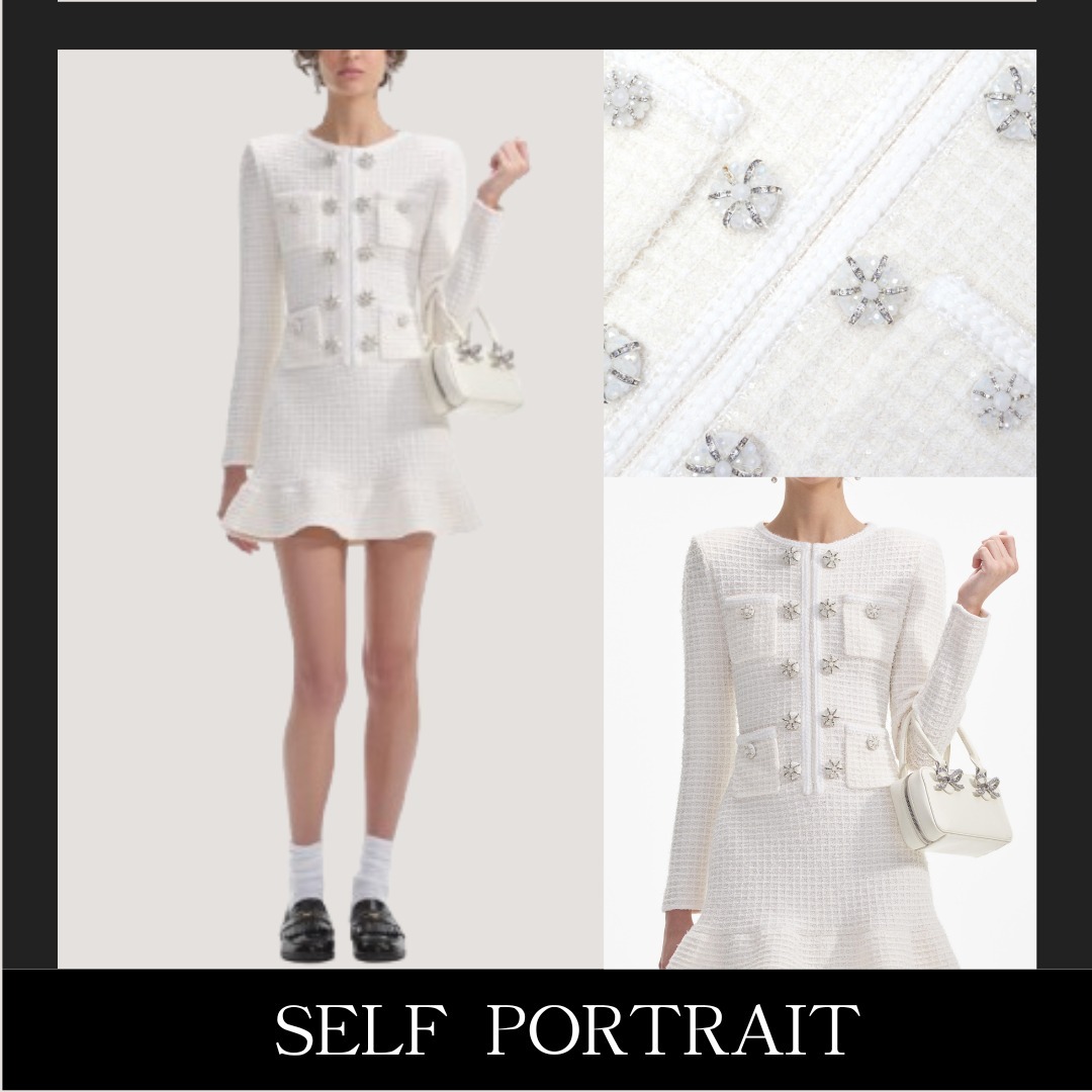 ♡SELF PORTRAIT♡ 送料・関税込 ニットミニドレス