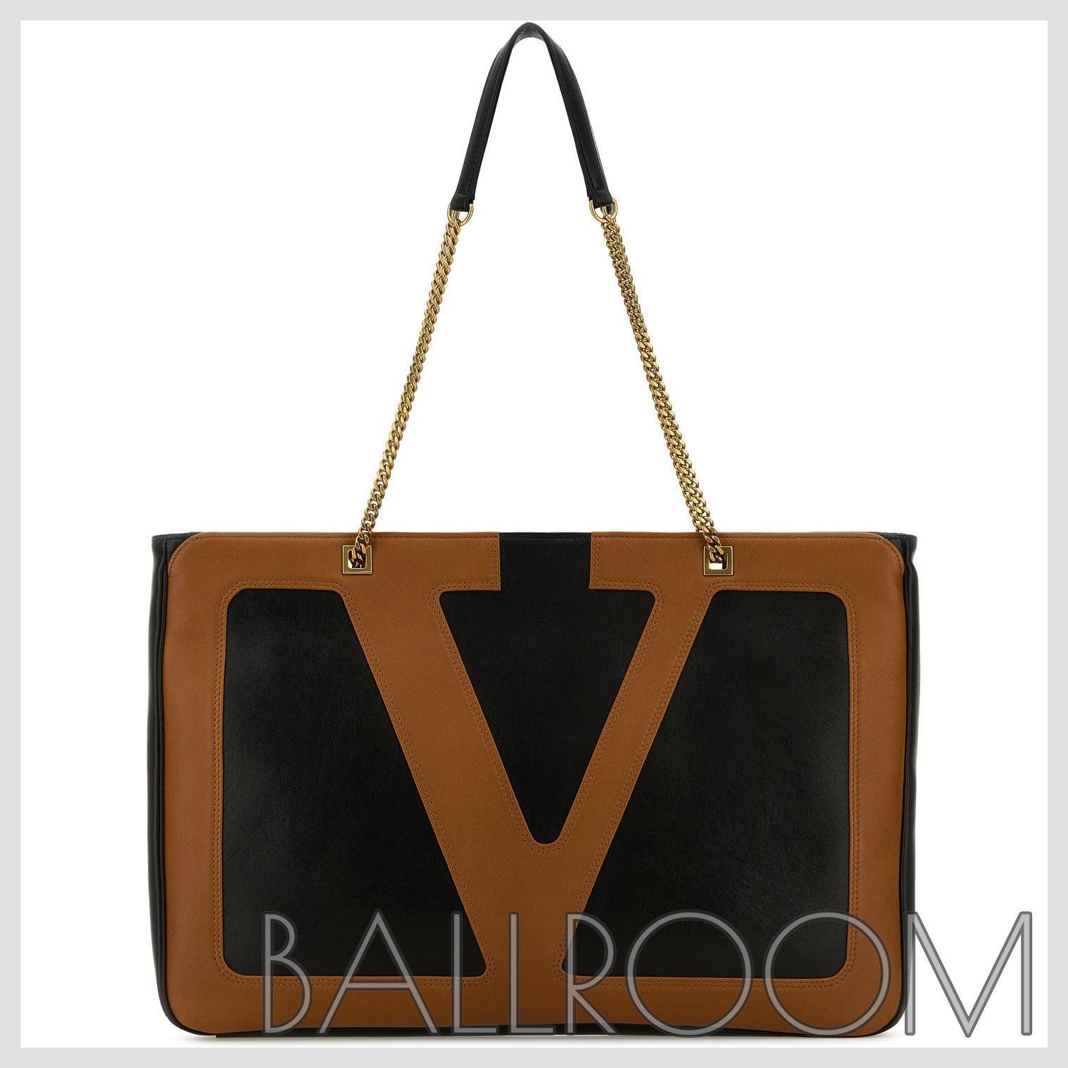 トートバッグ VALENTINO BLACK LARGE VIVA SUPERSTAR SHOPPING BAG