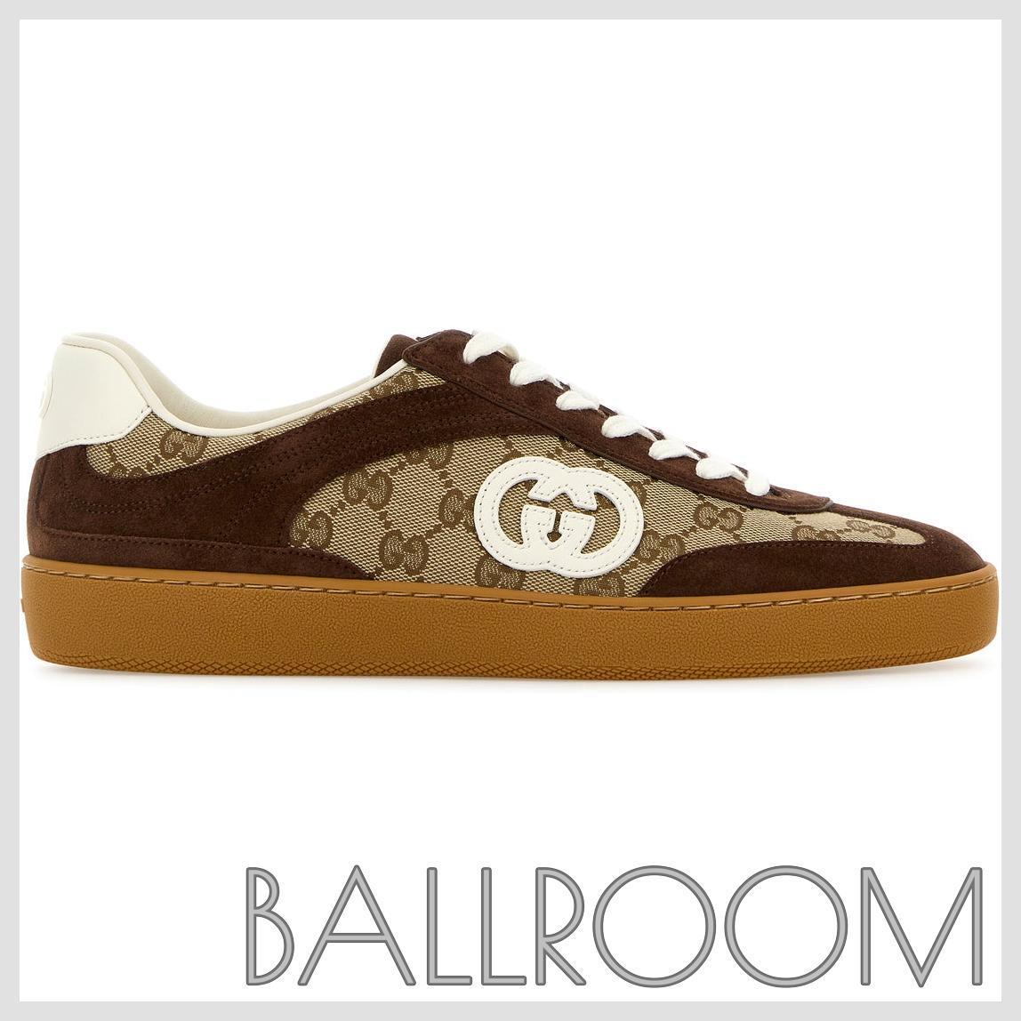 スニーカー GUCCI GG FABRIC AND SUEDE SNEAKERS