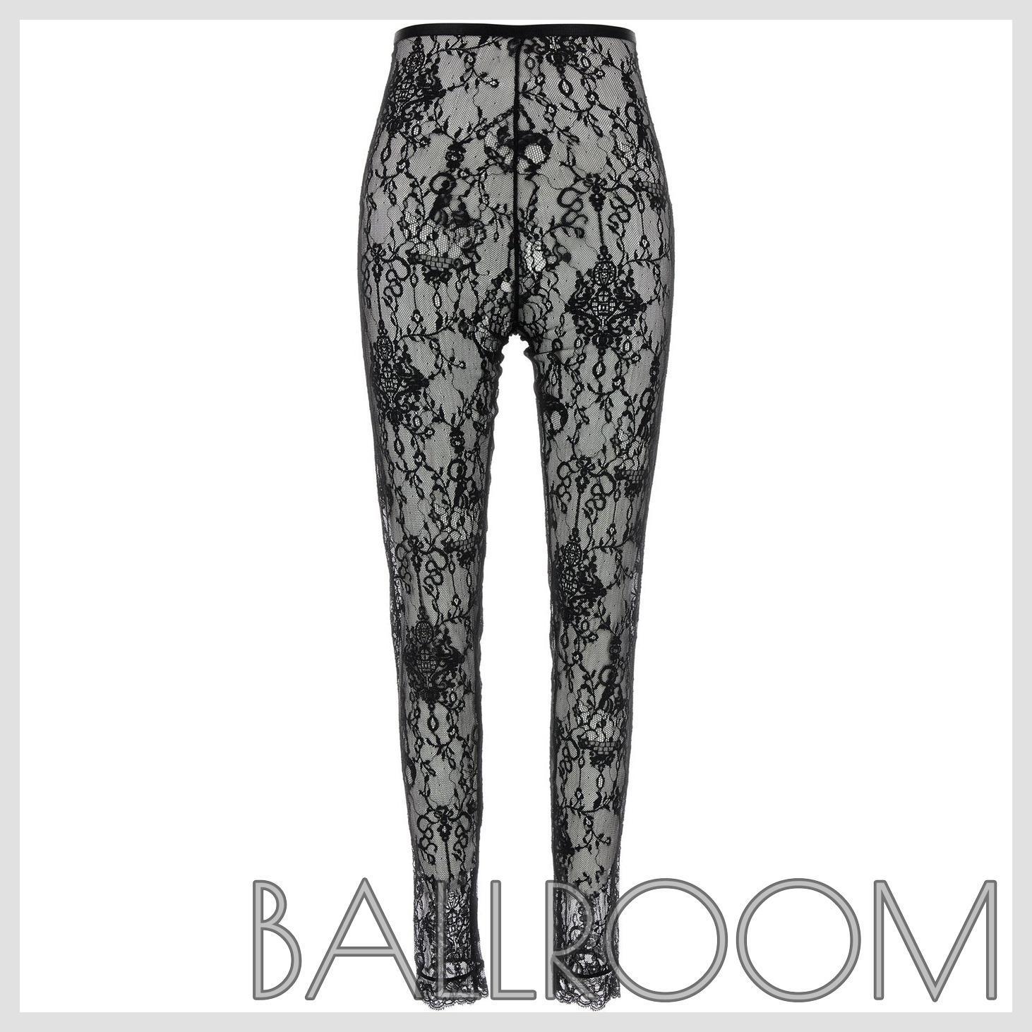 スパッツ・レギンス GIVENCHY BLACK LACE LEGGINGS