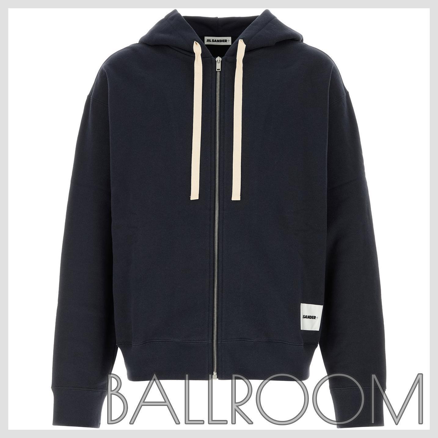 スウェット・トレーナー JIL SANDER DARK BLUE COTTON SWEATSHIRT