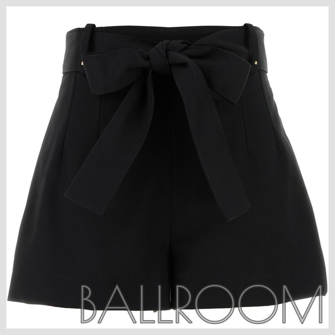 ショーツ MONCLER BLACK POLYESTER BLEND SHORTS