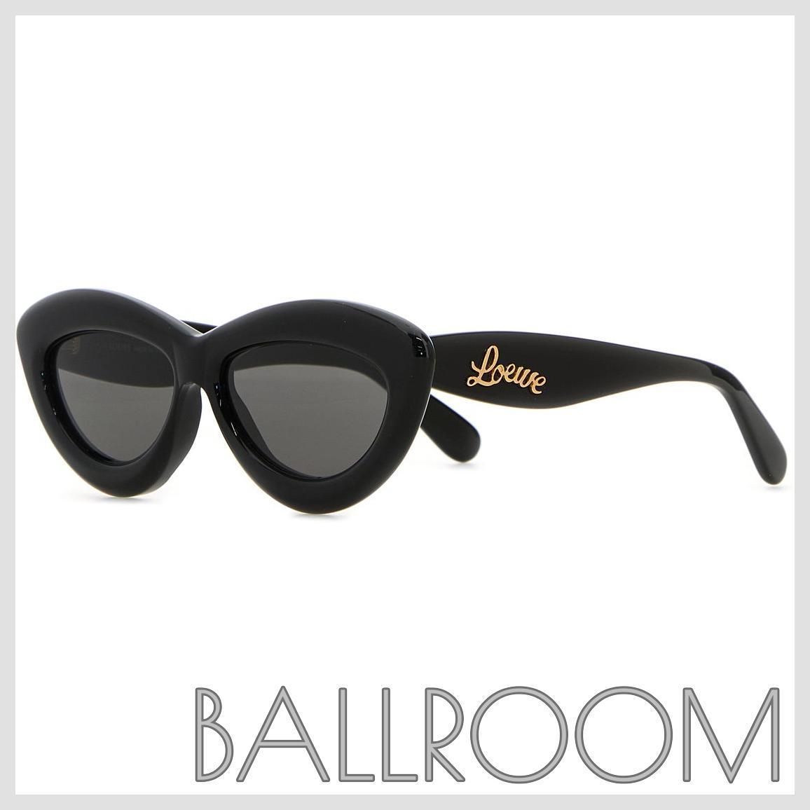 サングラス LOEWE BLACK ACETATE SUNGLASSES