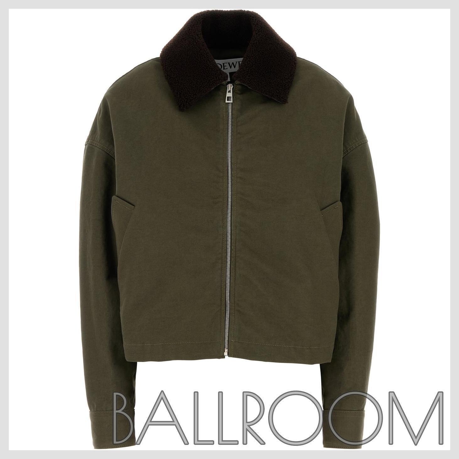 ジャケット LOEWE KHAKI COTTON JACKET