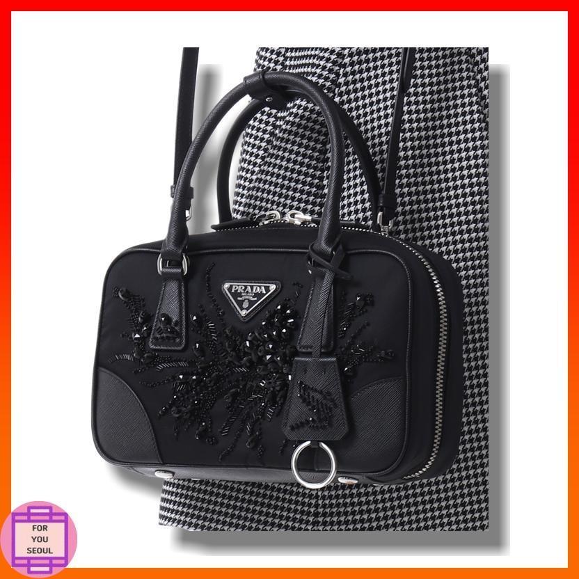 ★PRADA★ビーズ飾り トートバッグ