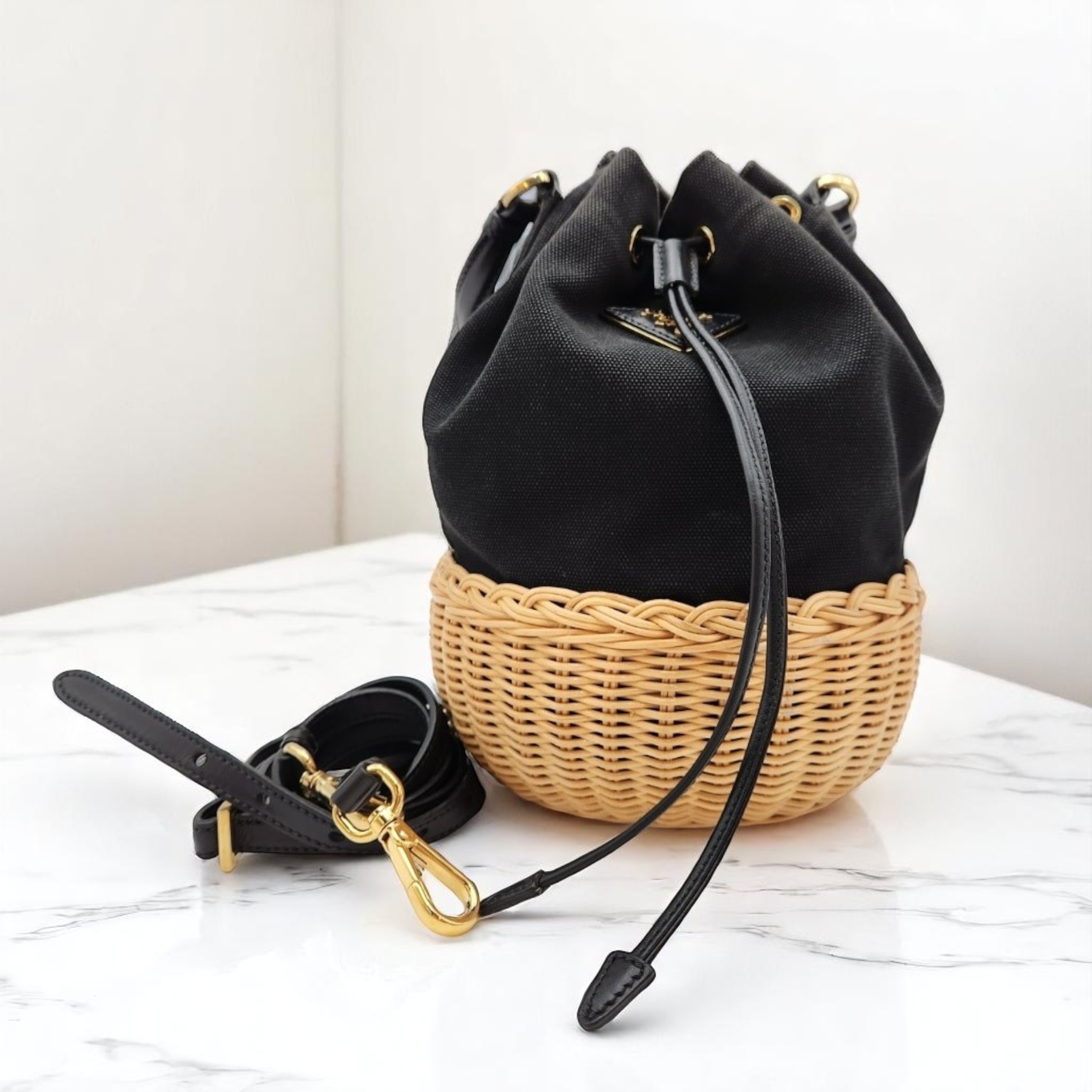 《PRADA》バスケット バゲットバッグ 中古
