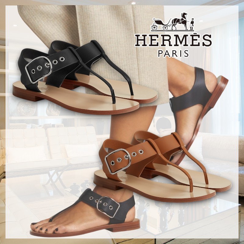 【シンプルでお洒落】HERMES《クリプ》サンダル
