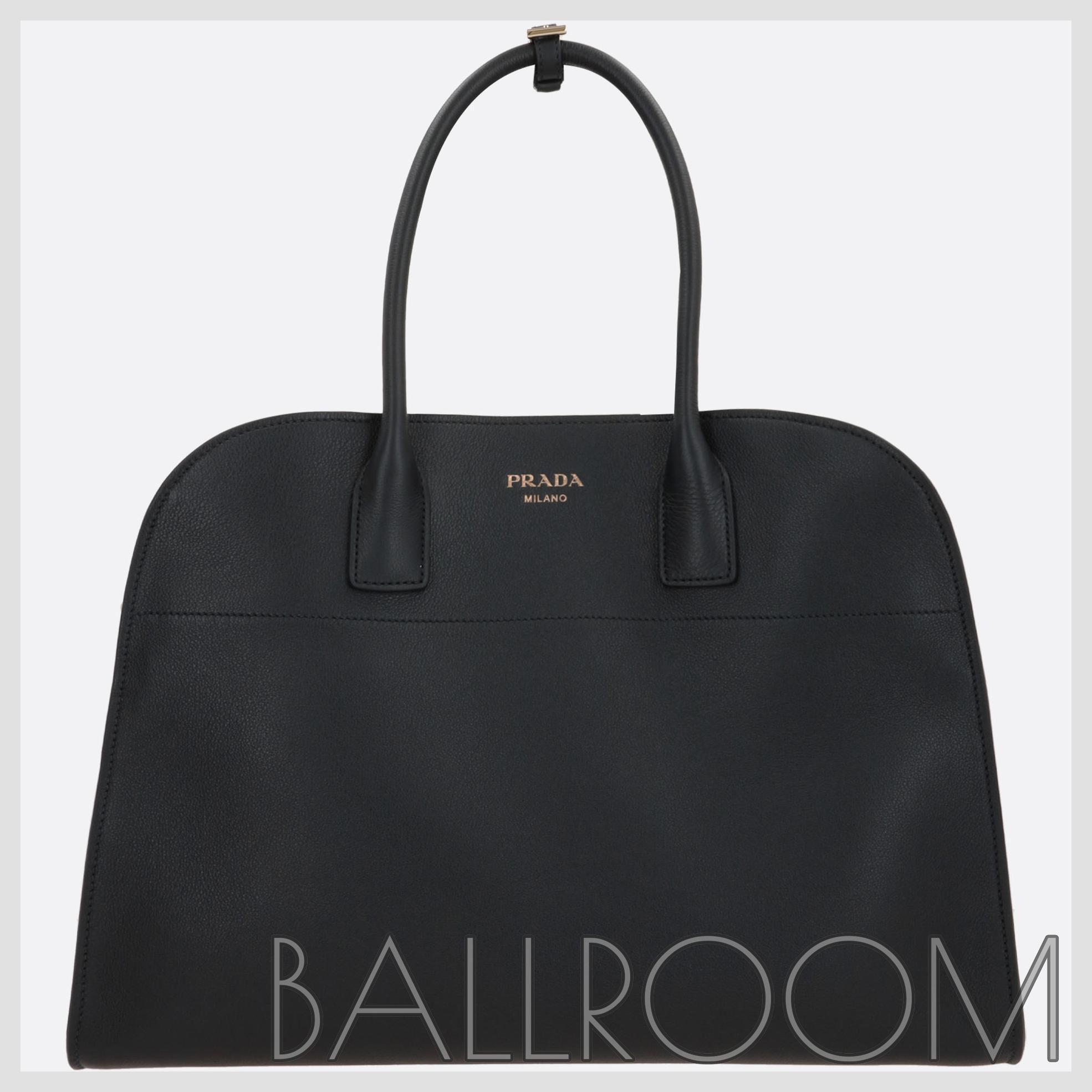 ハンドバッグ PRADA GRAINY LEATHER LARGE HANDBAG