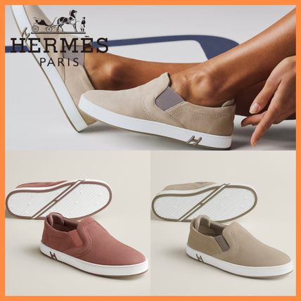 【カジュアルに♪】HERMES スリッポンスニーカー Lucky 足元のオシャレが決まる♪】HERMES スニーカー (HERMES