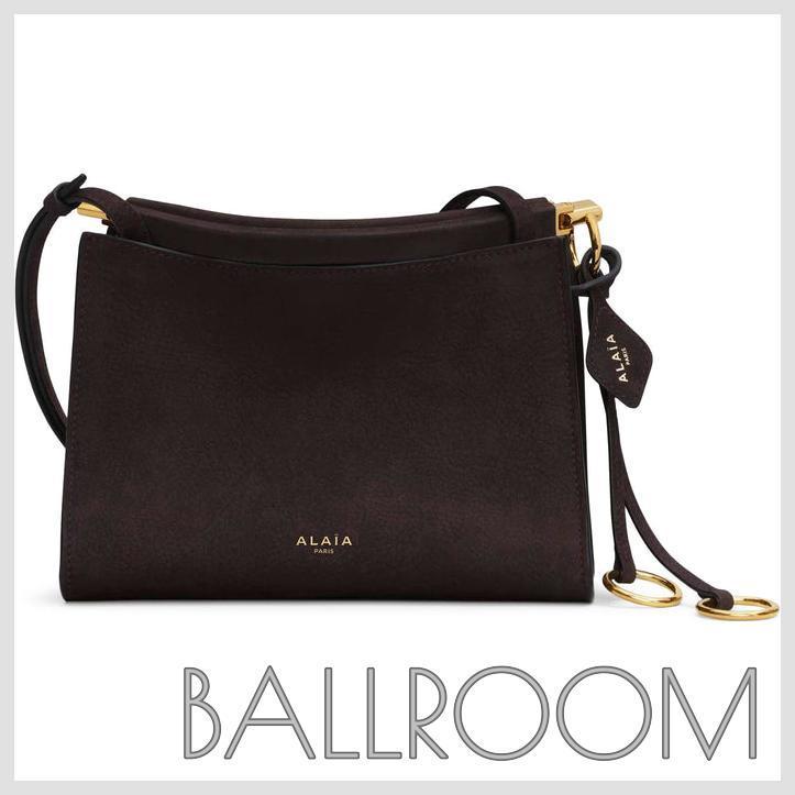 ショルダーバッグ・ポシェット ALAIA LE CLICK SMALL SQUARE NUBUCK BAG