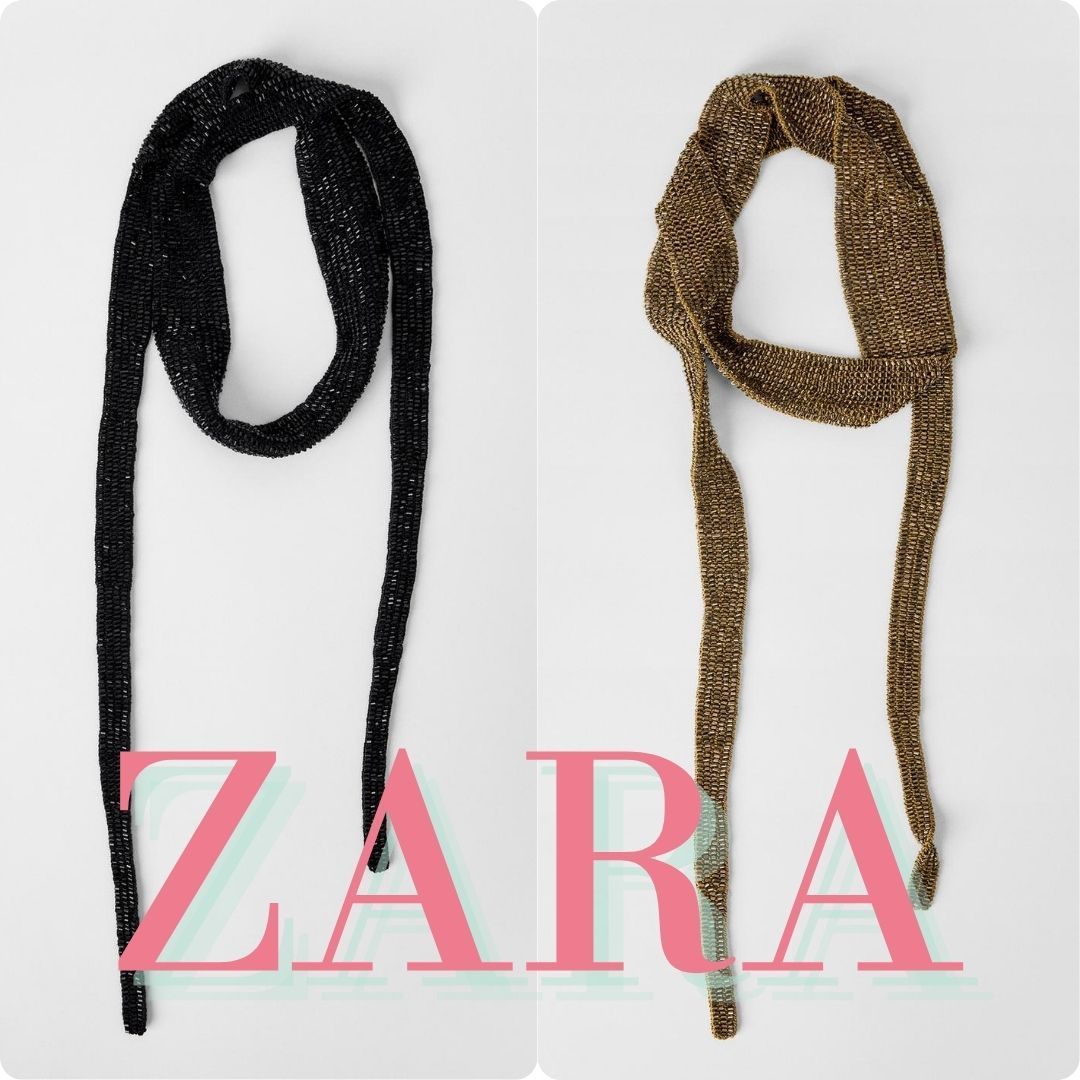 ビーズタイスカーフ KATE MOSS X ZARA 7243/605