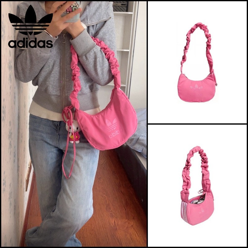 ☆Adidas☆Half Shrink Mini Hobo Bag Pink