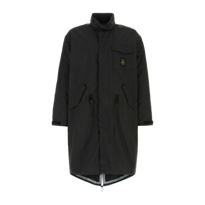 パーカー・フーディ REFRIGIWEAR Black nylon Ocean parka (G80300NY0115 G06000)