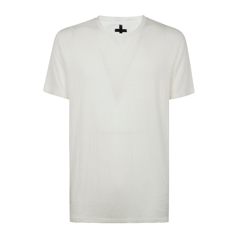 Tシャツ・カットソー MD75 SS25 SHORT SLEEVES LINEN T-SHIRT (MD10277 WHITE)