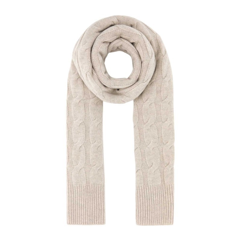 マフラー・ストール LE KASHA FW24 Sand cashmere Rialto scarf (RIALTO0 914)