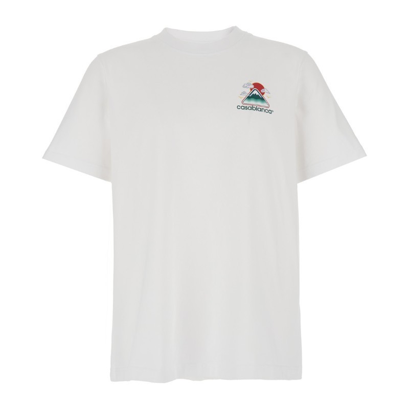 Tシャツ・カットソー Casablanca MONTAGNE ONDULEE\nSCREEN PRINTED T-SHIRT