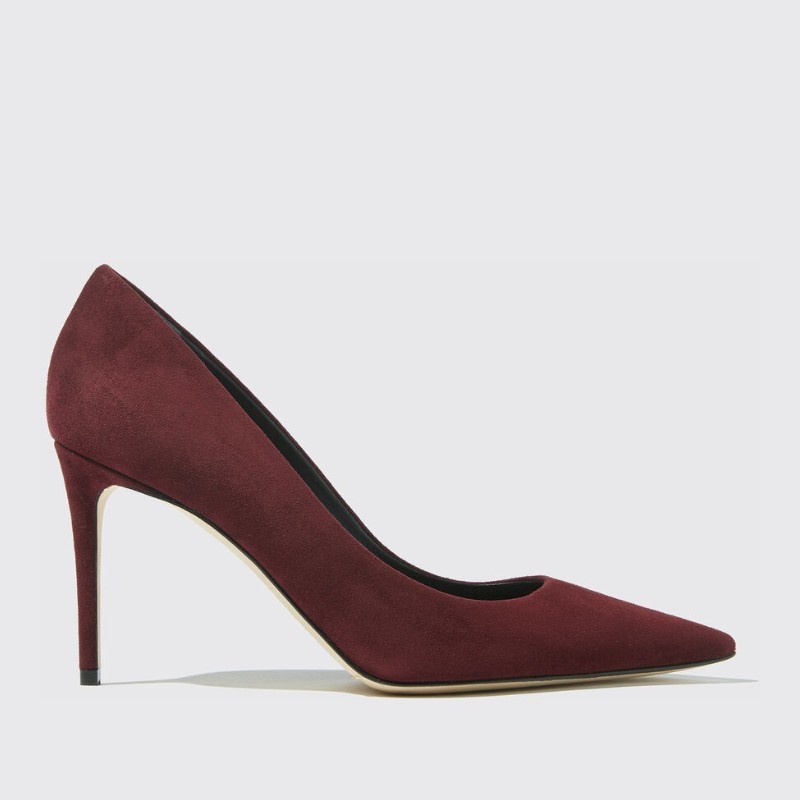 パンプス SCAROSSO FW21 Gigi Burgundy Suede (GIGIPUMPBURSUED)