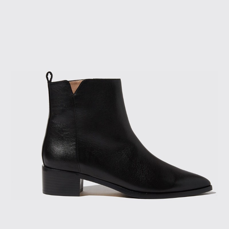 ショートブーツ・ブーティ SCAROSSO FW21 Alba Nera (ALBABOOTBLACALF)
