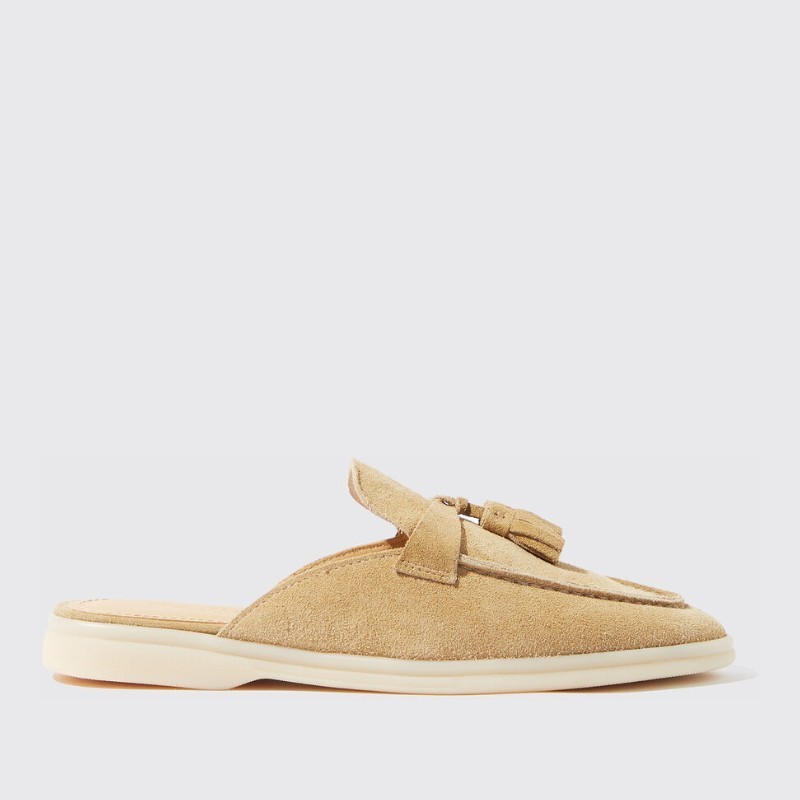 サンダル・ミュール SCAROSSO Lucrezia Beige Scamosciata (LUCREZIAMULEBEISUED)