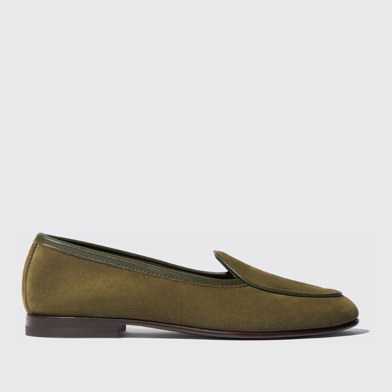 ローファー・オックスフォード SCAROSSO FW23 Nele Green Suede (NELELOAFGRESUED)
