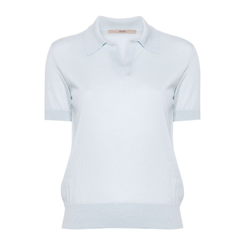 Tシャツ・カットソー NUUR SS24 SHORT SLEEVE POLO (T03024 T0314 LIGHT BLUE)