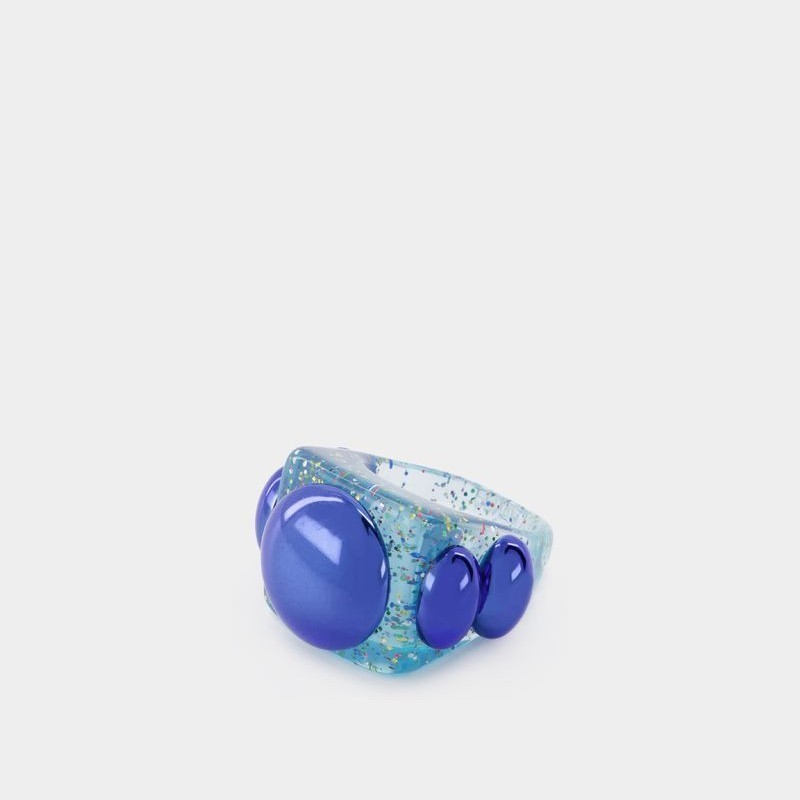 指輪・リング LA MANSO FW22 Atlantis Ring in Blue PVC (ATLANTIS BLUE)