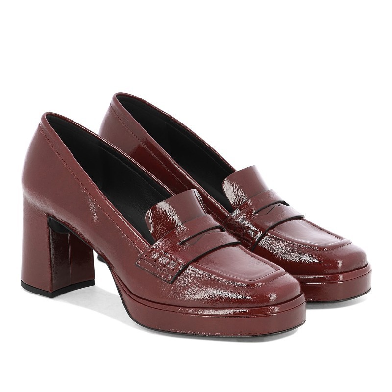 ローファー・オックスフォード DEL CARLO \"Lisbona\" heeled loafers