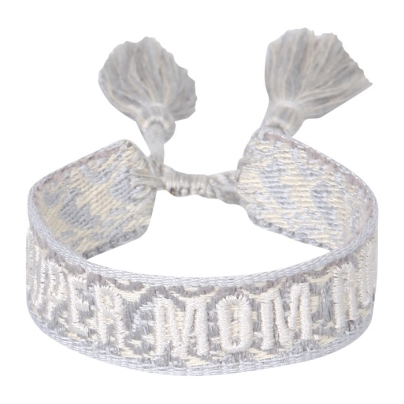 ブレスレット LABEL K BRAIDED FABRIC BRACELET