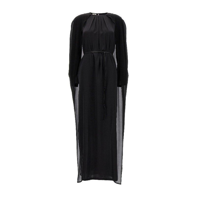 ワンピース DI.LA3 PARI' SS24 Cape dress (A225 NERO)