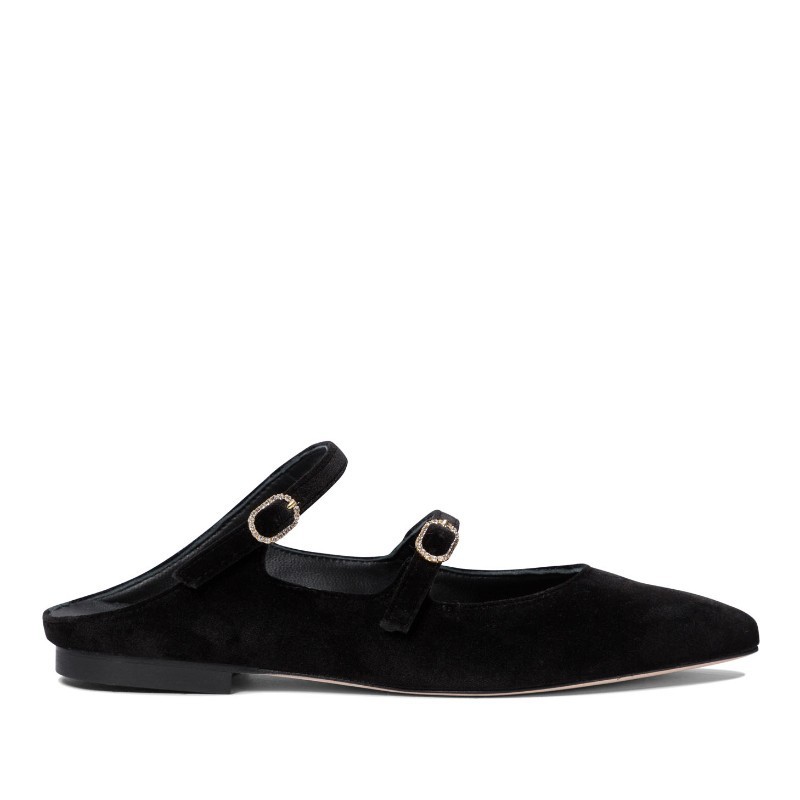 サンダル・ミュール AMATO DANIELE FW24 Loafers & Slippers (W245 VELLUTO NERO)
