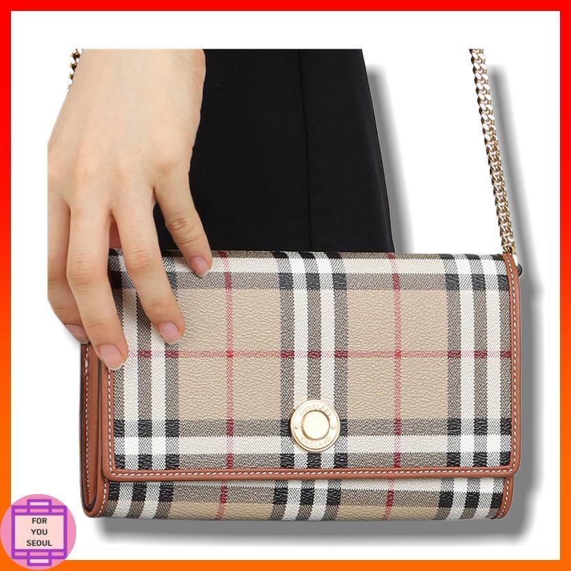 ★Burberry★チェーンストラップチェック財布