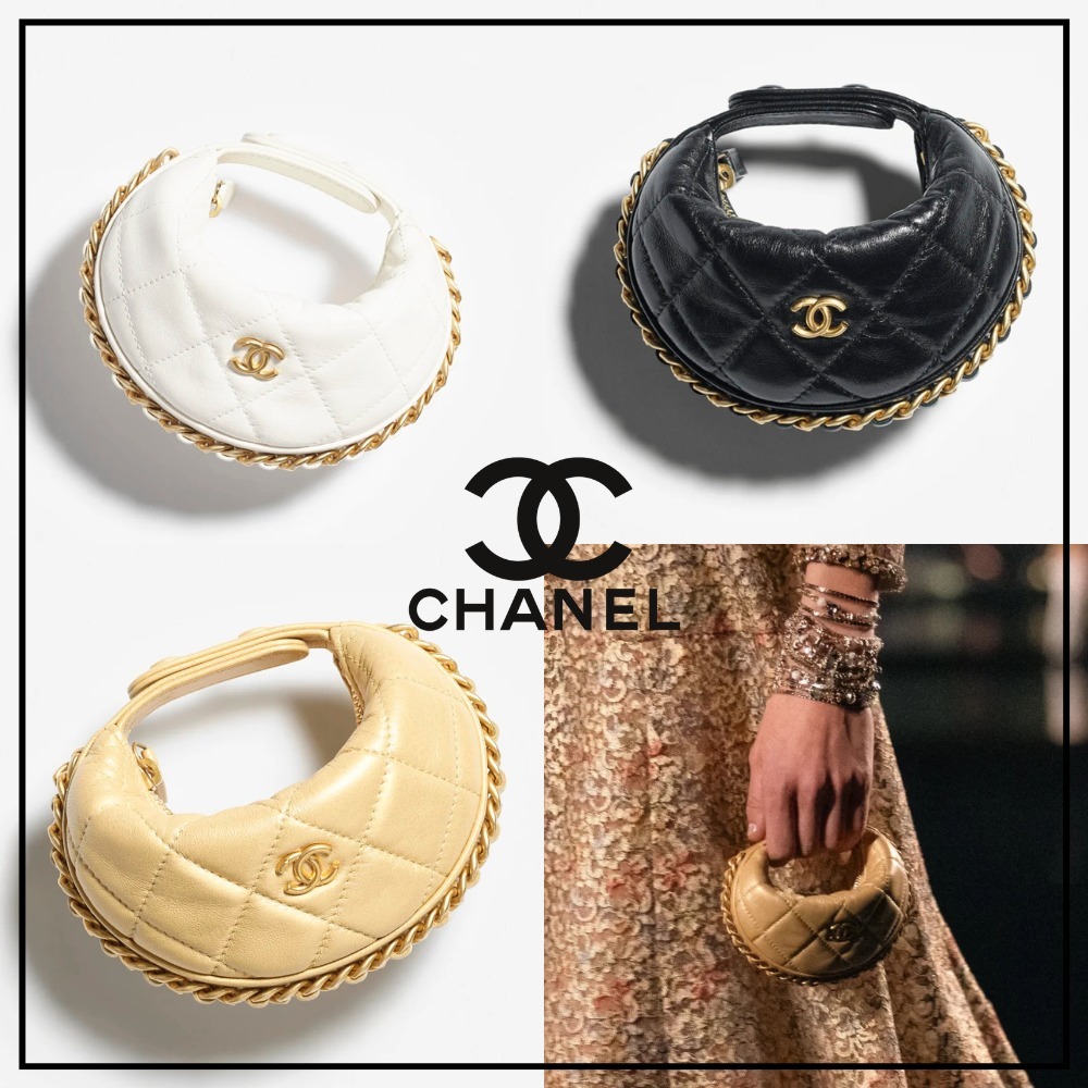 国内発送! フォルムが愛らしい♡25A【CHANEL】ミニポーチ