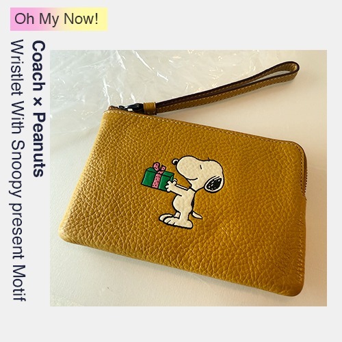 スヌーピー【Coach×Peanuts】リストレット ウォレット