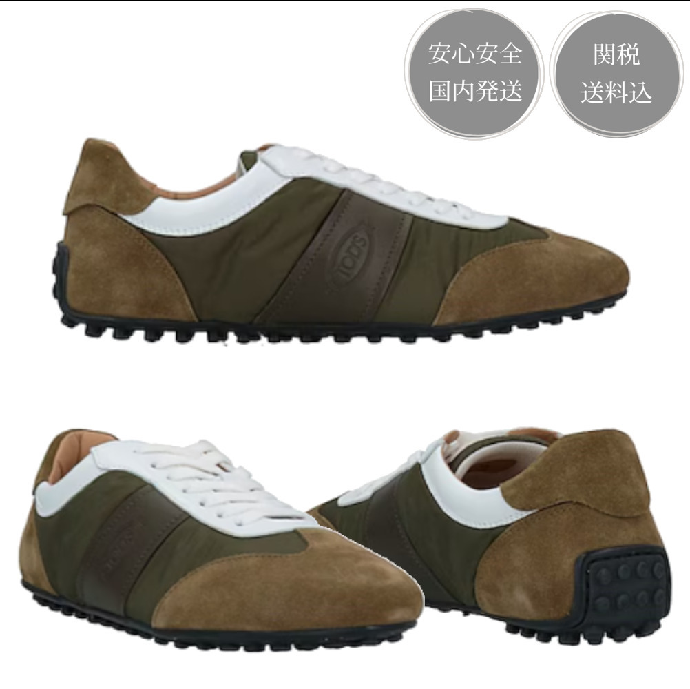 TOD'S トッズ ロゴ スニーカー レザー フラット 関税送料込み