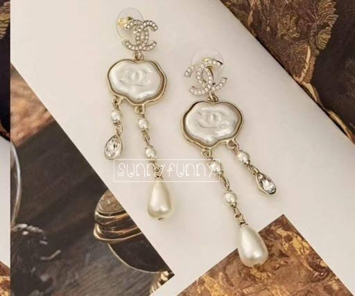 《25A★》CHANEL ピアス 華やか パール 揺れる