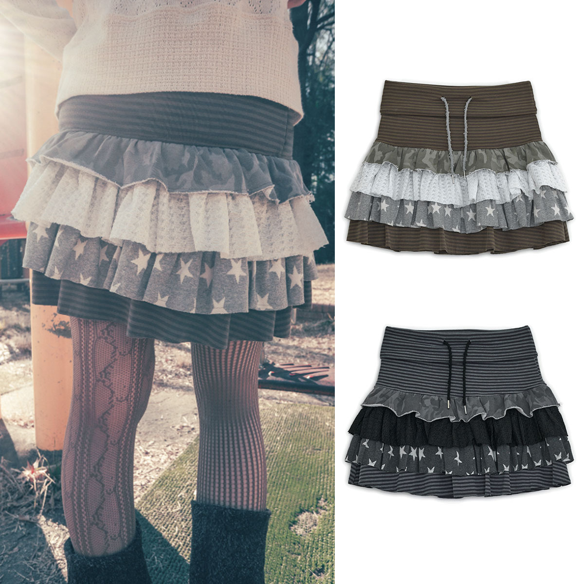 ミニスカート HUG YOUR SKIN Cancan layered skirt 5BJH1534