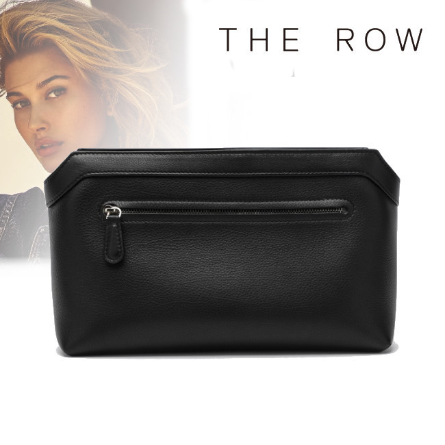 正規店買付【THE ROW】ブラック レザー クラッチバッグ