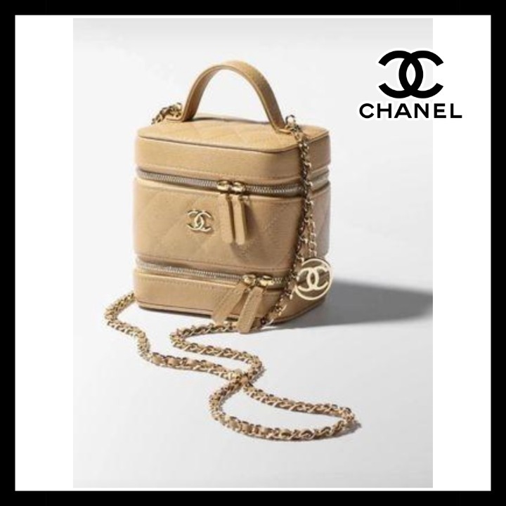《２５Aベージュカラー♥》CHANEL ヴァニティーバッグ