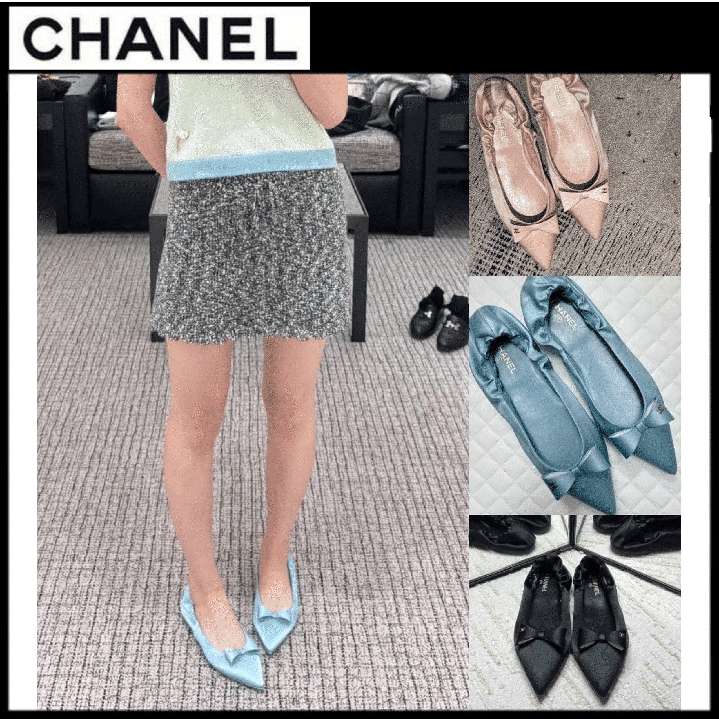 特別な日にも活躍する一足【CHANEL】バレエフラットシューズ