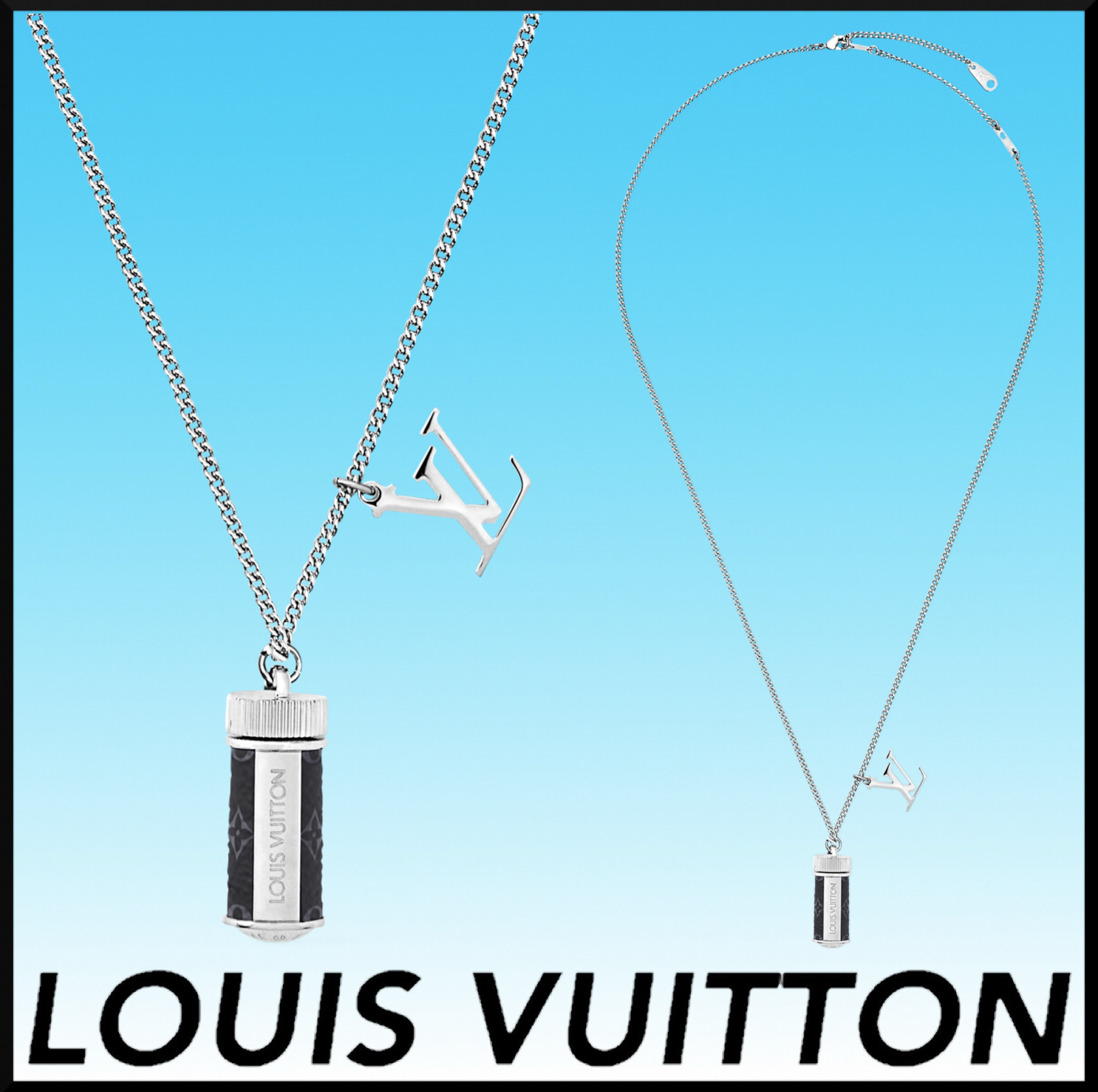 人気★Louis Vuitton ネックレス モノグラム・エクリプス★上品