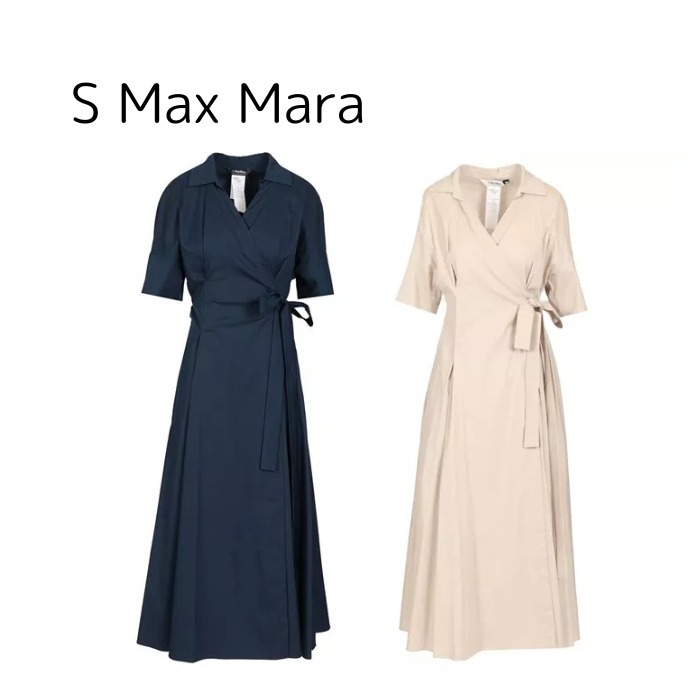 S Max Mara◆Sarah Dress ラップシャツドレス