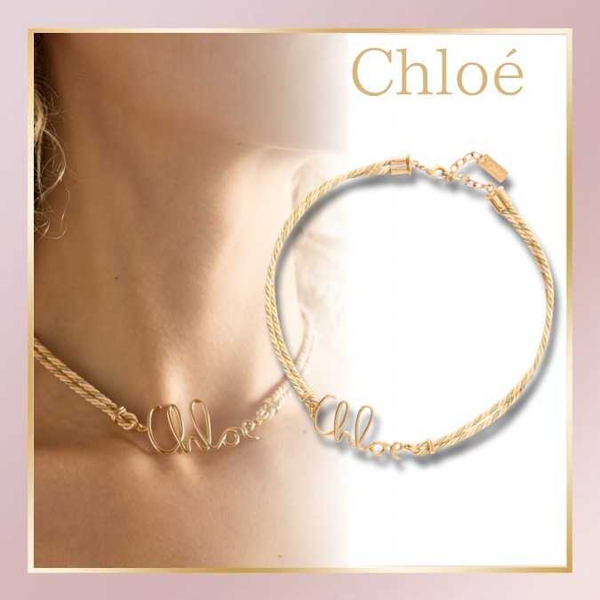 【Chloe】ネックレス ロゴ 調節可能 ギフト◎