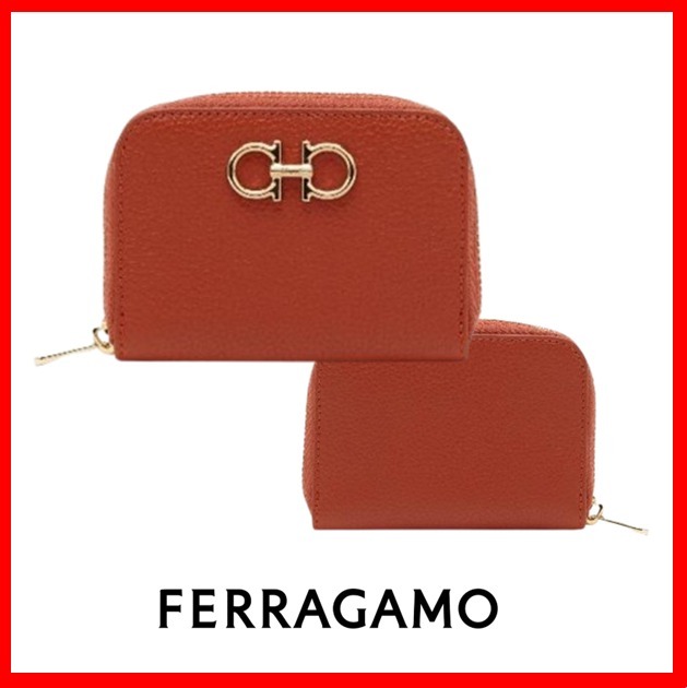 ☆韓国の人気☆【FERRAGAMO】☆ダブル ガンチーニ ミニ財布☆