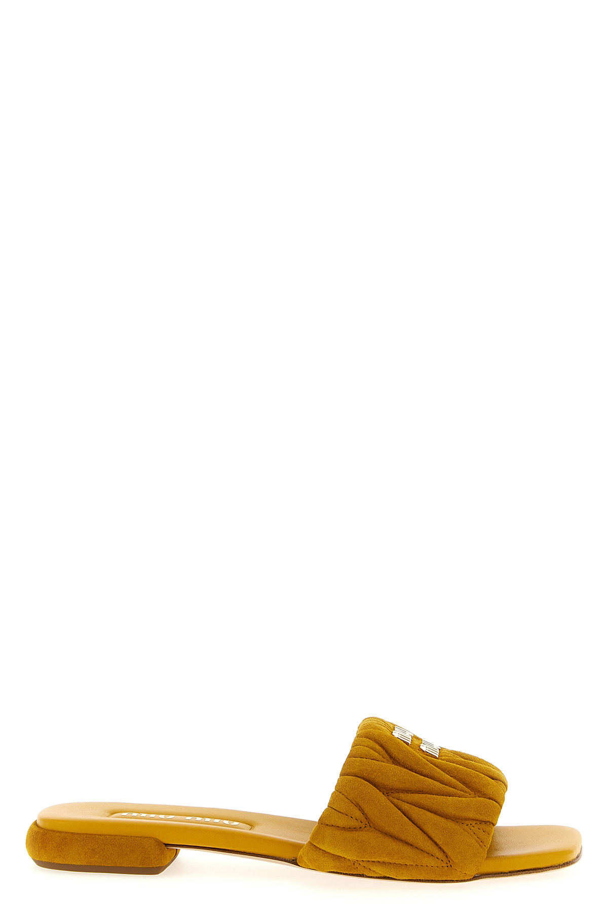 【関税込み】miu miu MATELASSE SUEDE SLIDES