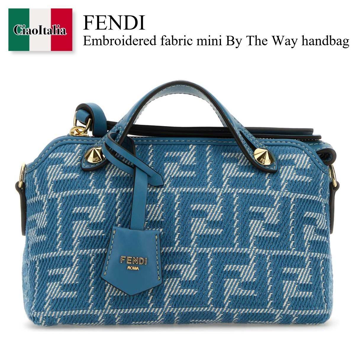 ハンドバッグ Fendi Embroidered Fabric Mini By The Way Handbag