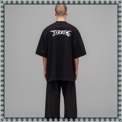 ★032c★ U NERVE SHATTER OVERSIZED TSHIRT WASHED BLACK 32CU2