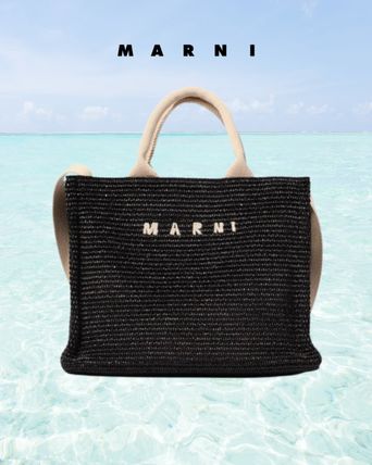VIP【関税送料無料】希少 マルニ カゴバッグ_ブラック ブラック（黒）系 MARNI(マルニ) かごバッグ(レディース) - 海外