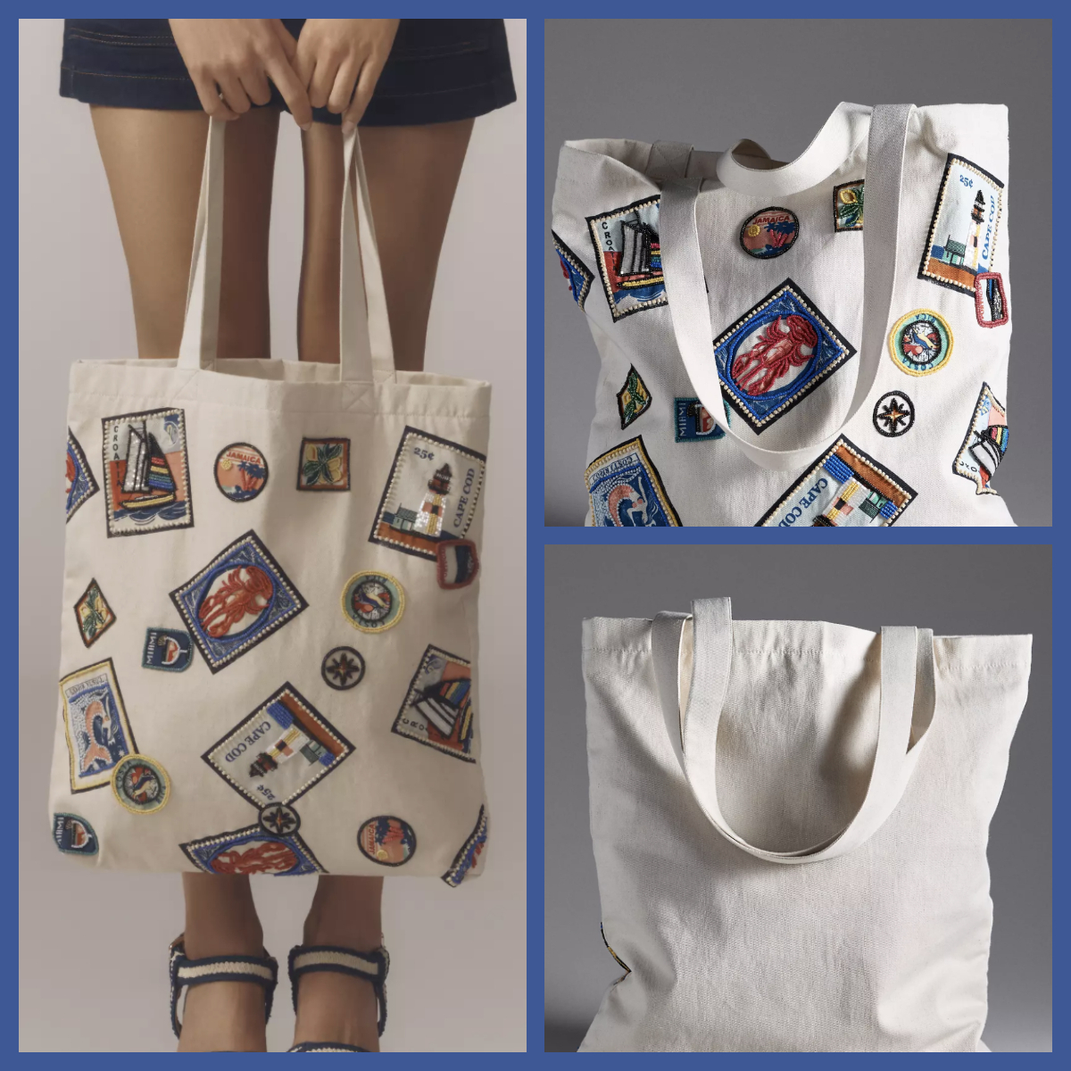 アンソロポロジー Maeve Market Canvas Tote