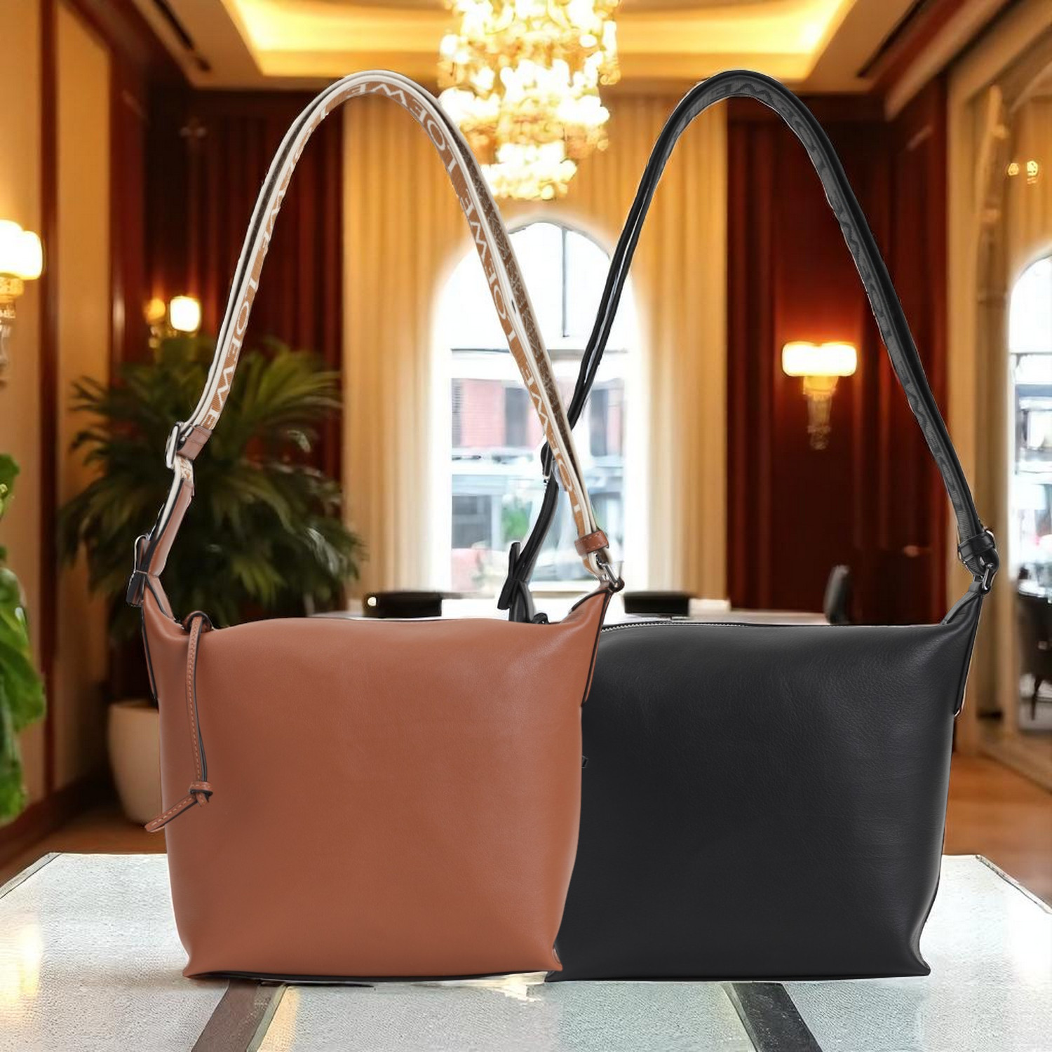 LOEWE キュービィ クロスボディバッグ スモール