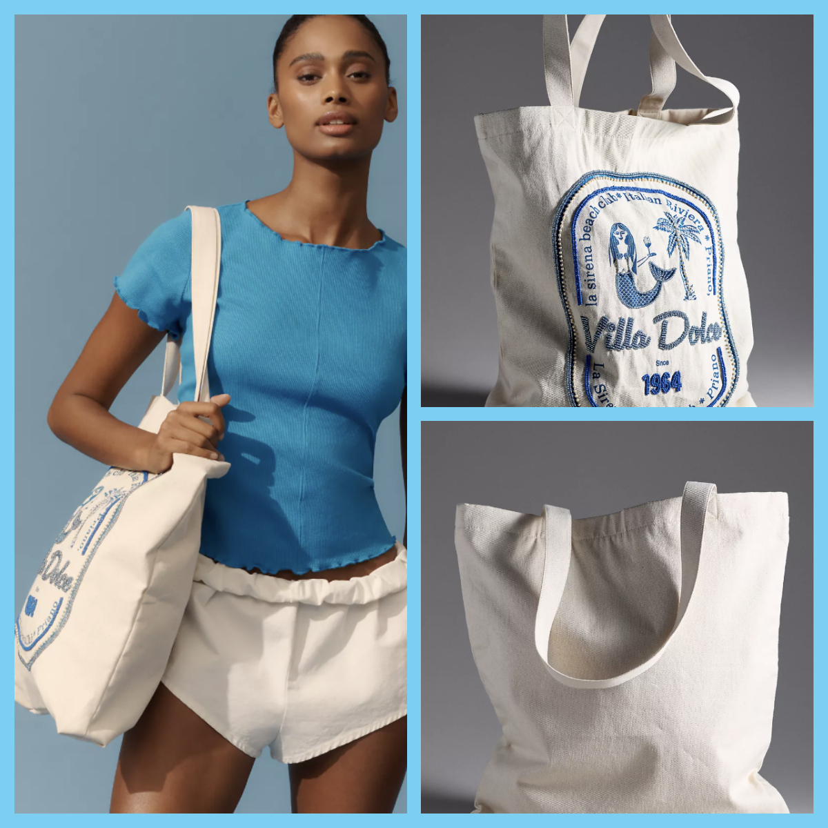アンソロポロジー Maeve Market Canvas Tote